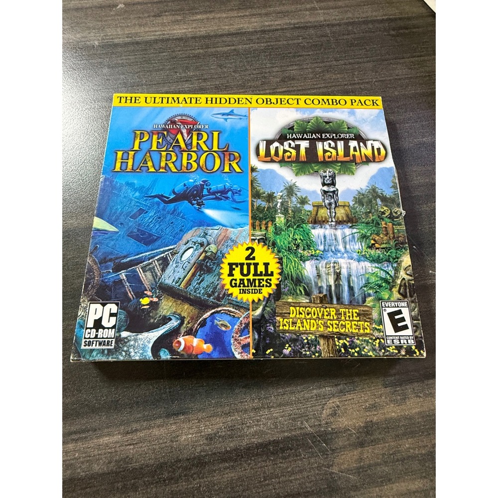 Hawaiian Explorer Pearl Harbor Lost Island PC CD-ROM Hidden Object 2 Game Pack